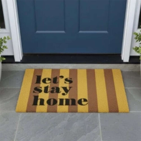 Felpudo De Coco 40X60Cm H.1.5Cm Lets Stay Home