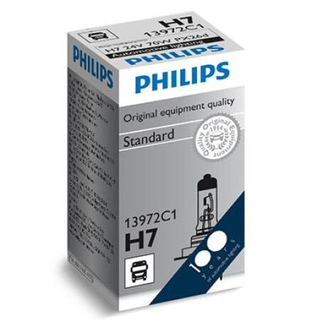 LAMPARA - HALOGENA 24V 70W H7 STANDARD PHILIPS LAMPARA - HALOGENA 24V 70W H7 STANDARD PHILIPS