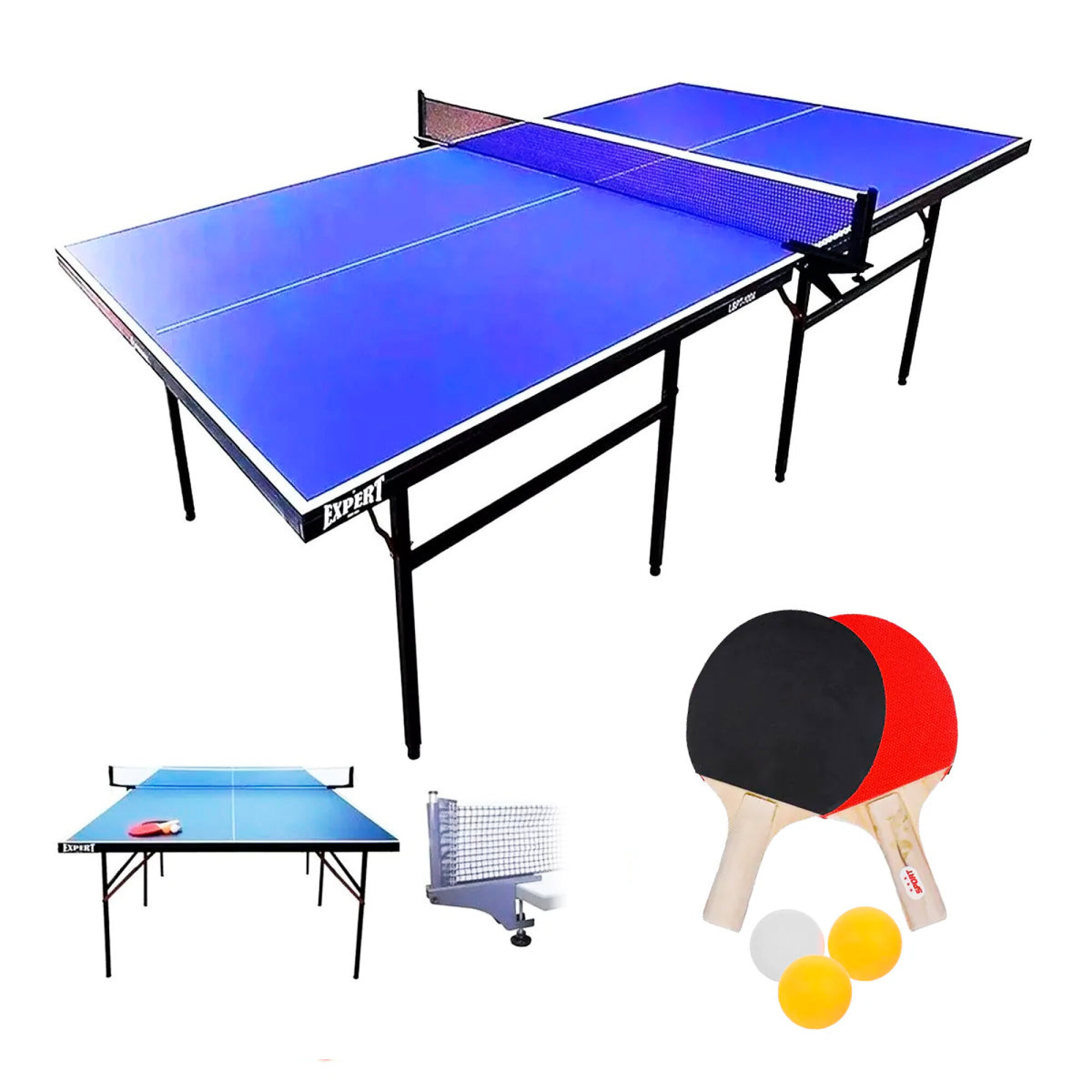 Mesa de Ping Pong Plegable (Mini) y Mesa de Camping - Exterior e