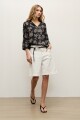 Blusa estampa Silvestre negro