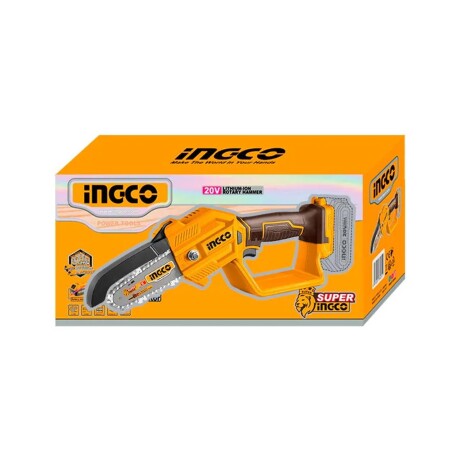 Mini Motosierra Inalámbrica Ingco 20V con Bateria y Cargador Mini Motosierra Inalámbrica Ingco 20V con Bateria y Cargador