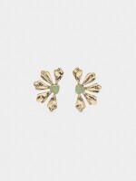 Pendientes Flor Con Piedra multicolor