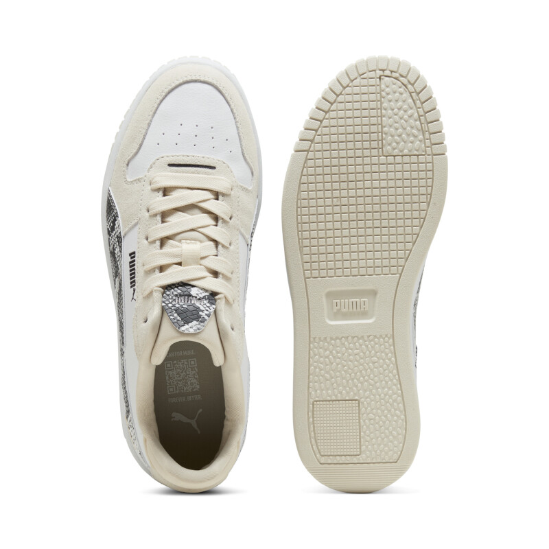 Championes Puma Lifestyle Carina Street Snake Chic de Mujer - 401611 01 Blanco-negro