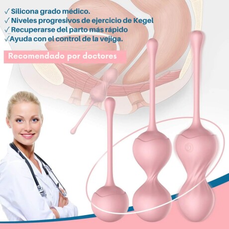 Set De 3 Bolas Vaginales Con Vibración Y Control Set De 3 Bolas Vaginales Con Vibración Y Control