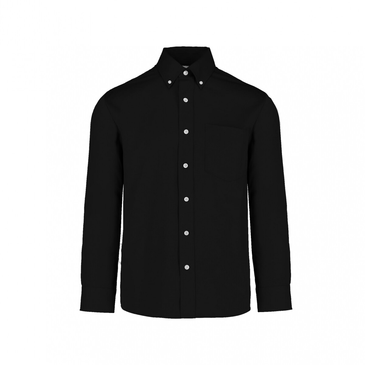 Camisa gabardina manga larga - Negro 