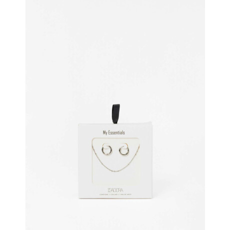 Set De Bijouterie Plateado Rodio