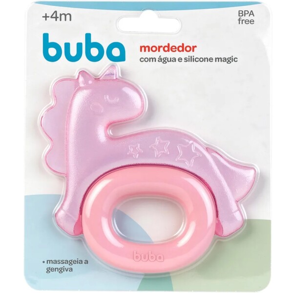Mordillo gel y silicona magic BUBA unicornio rosa