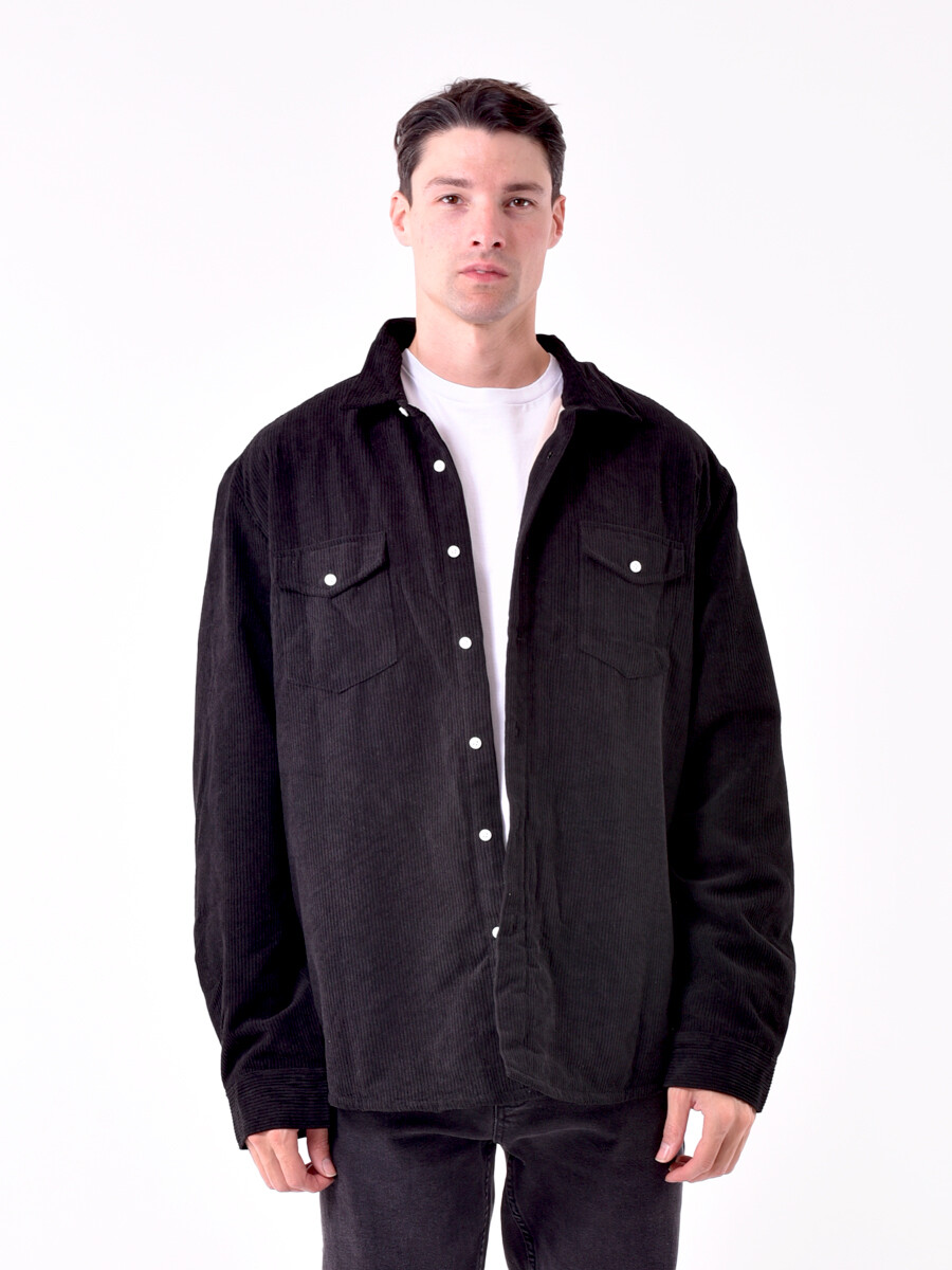 SOBRECAMISA STUART - NEGRO 