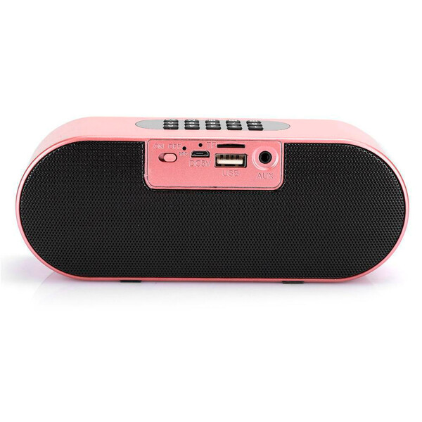 Reloj Parlante Despertador Radio Luminoso Recargable Alarma Color Variante Rosa