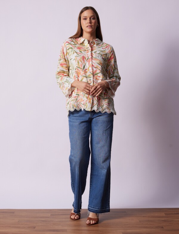 Chaqueta Lino MULTI/CRUDO