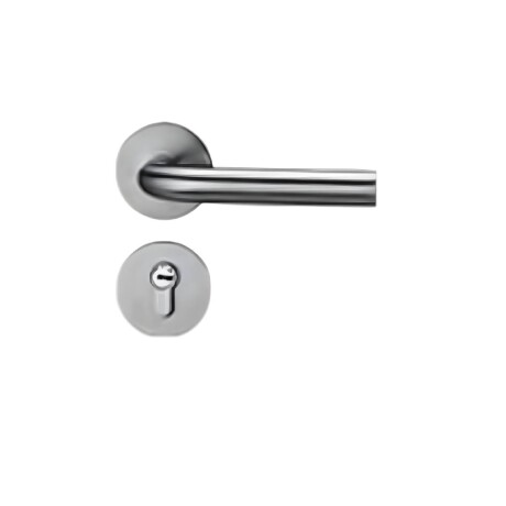 Cerradura Puerta Interior Metal Con 3 Llaves Lumax Plateado