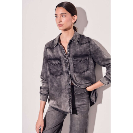 Camisa Denim Gris Gris