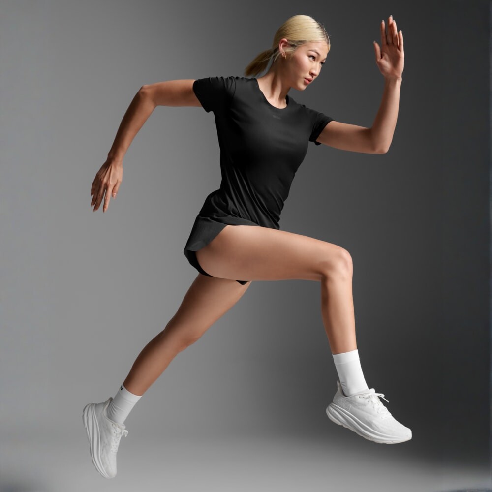 Polo Running Light Speed Tech Tee Mujer Black/black Reflective