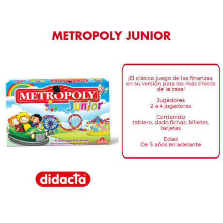 Juego de Negocios Inmobiliarios Metropoly Junior Didacta 001