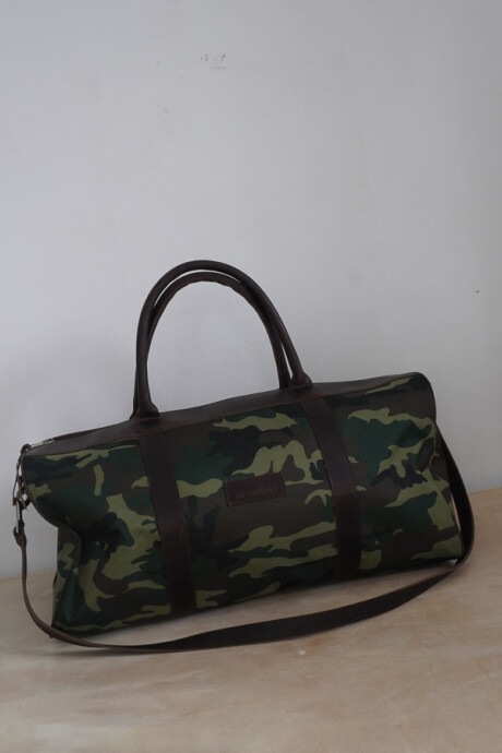 Bolso Sport XL Chocolate / Camuflado