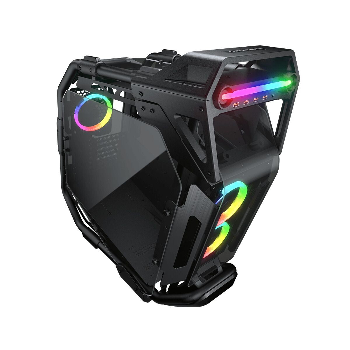 Gabinete Gamer Cougar Cratus Cristal 3 Fan - GABINETE COUGAR CRATUS 