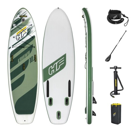 Tabla Stand Up Paddle Bestway Surf + Remo + Inflador + Bolso Verde