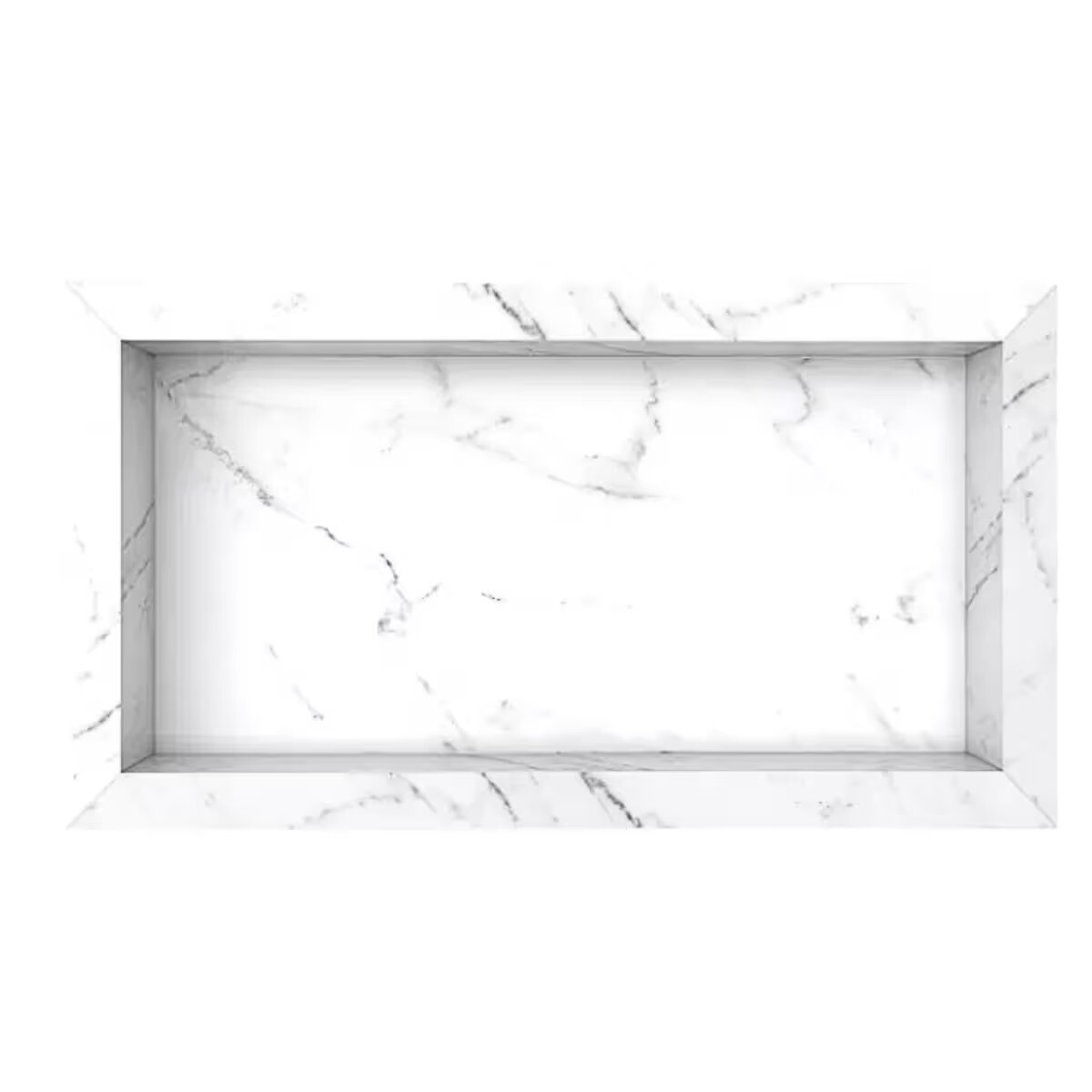 Nicho Estante De Empotrar Porcelanato 60cm Blanco 