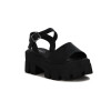 Sandalias Mujer Darkness Charol Con Plataforma Negro-charol