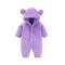 Body Oso tela polar 9 meses Violeta