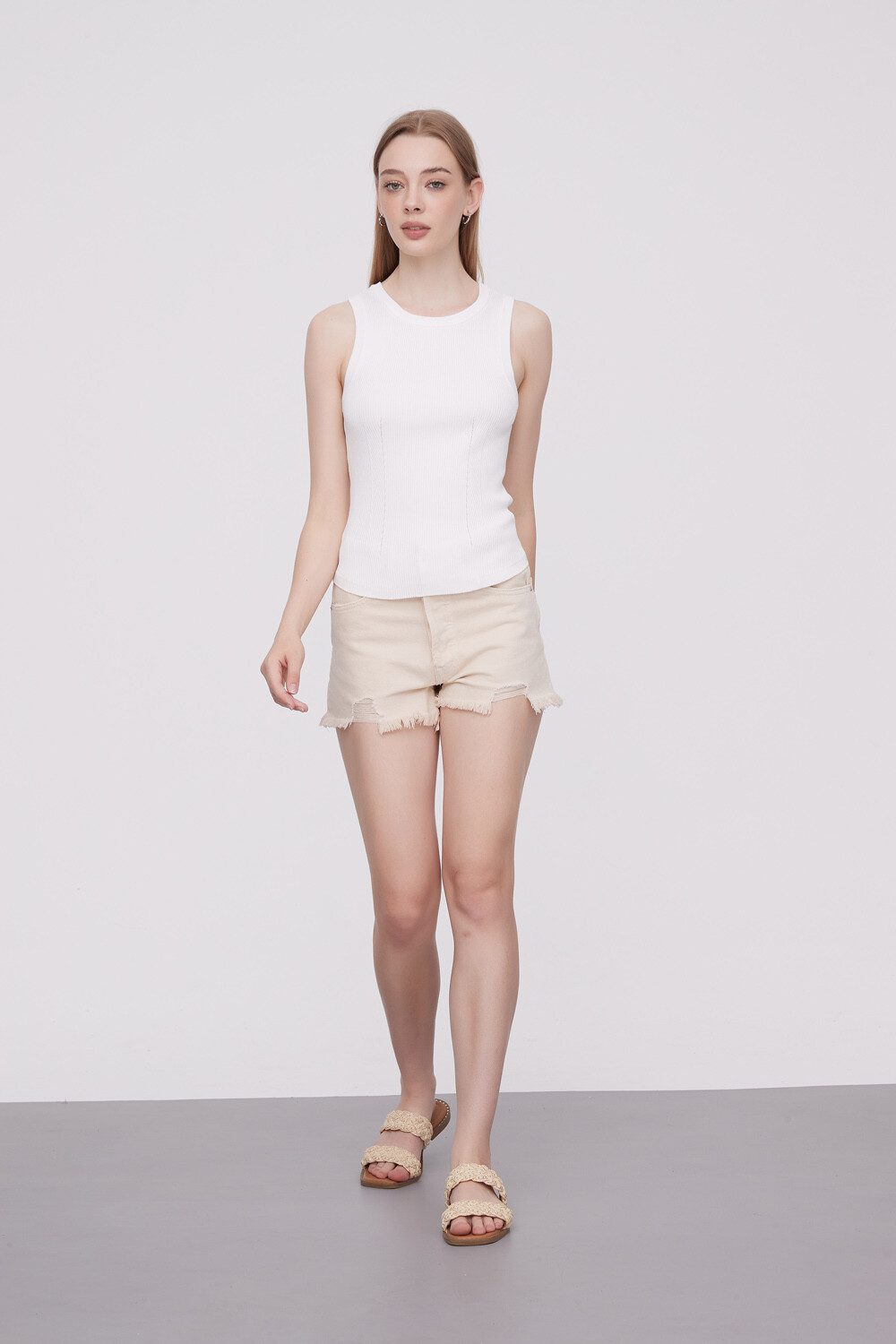 Musculosa Rios Marfil / Off White