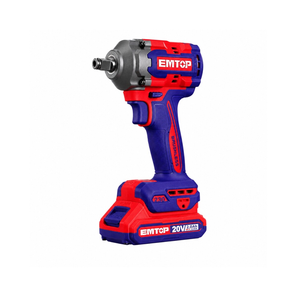 LLAVE IMPACTO 20V C/BAT 2EN1 ECIWL20236 EMTOP Llave Impacto 20v C/bat 2en1 Eciwl20236 Emtop