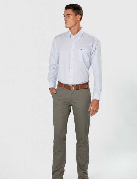 PANTALÓN CLÁSICO GABARDINA Verde