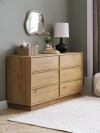 Cómoda TRANUM 3+3 cajones roble cálido Cómoda TRANUM 3+3 cajones roble cálido