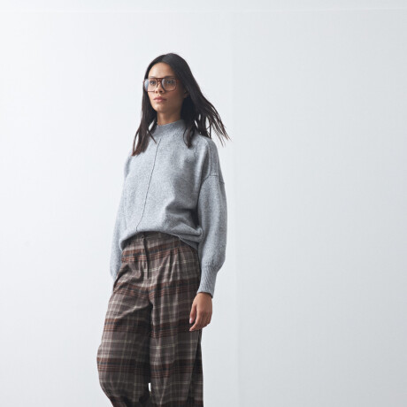 POLERA ISLAND Gris Melange