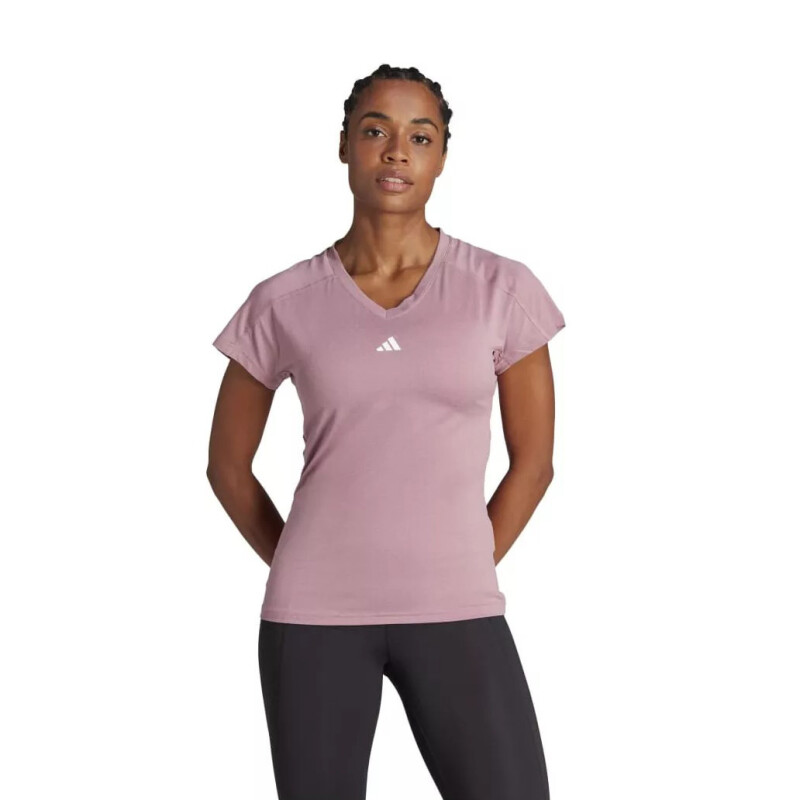 Remera de Mujer Adidas Minimalista Aeroready Train Essentials Violeta Malva