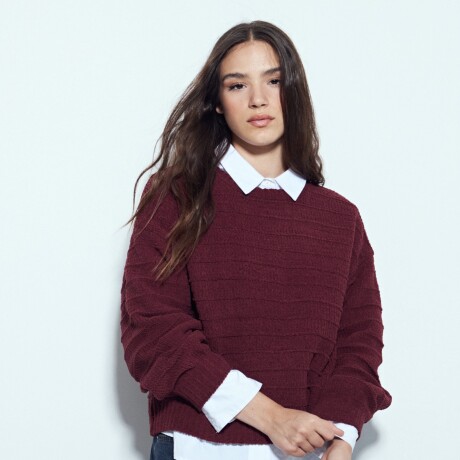 SWEATER RODO Bordó Merlot