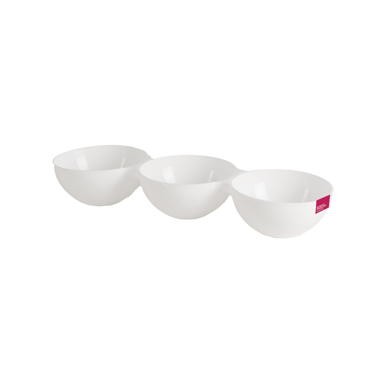 COPETINERO REDONDO CON 3 DIVISIONES LE CHEF BLANCO 31,5 X 10,5 X 5,5 CM 