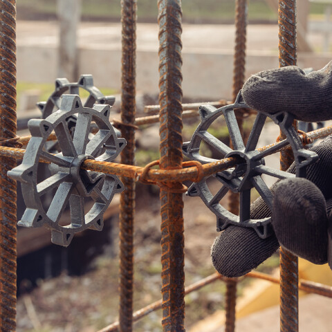 Separadores rueda 30mm p/ varilla hormigón 100un -TRAMONTINA TN1565