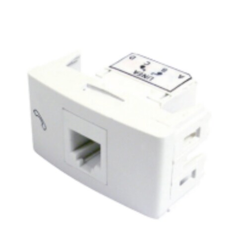 TOMA TELEFONICO RJ11 (CAT.3,6P4C) MARFIL - LM TOMA TELEFONICO RJ11 (CAT.3,6P4C) MARFIL - LM