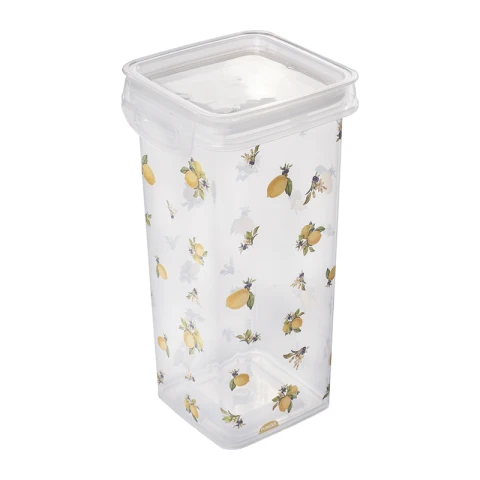 Pote Rectangular con Traba Limón 1,24 Lts U