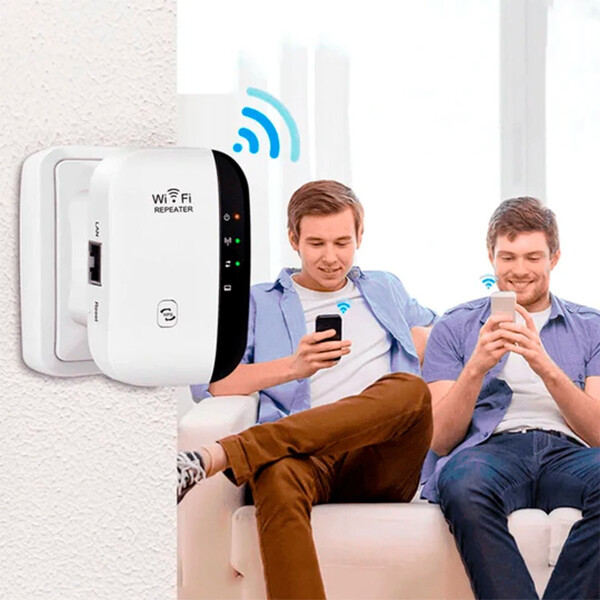 Extensor Repetidor Wifi Inalámbrico Amplificador 300 Mbps Color Blanco
