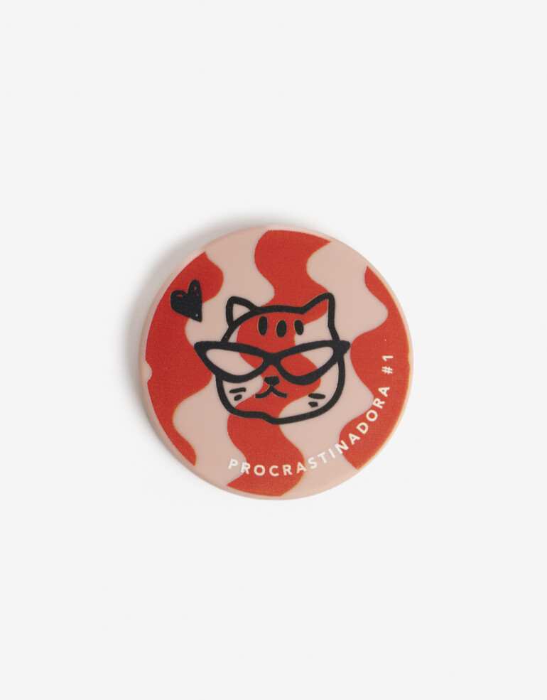 Espejos de cartera Espejo Redondo Estampado - Rosa Piel