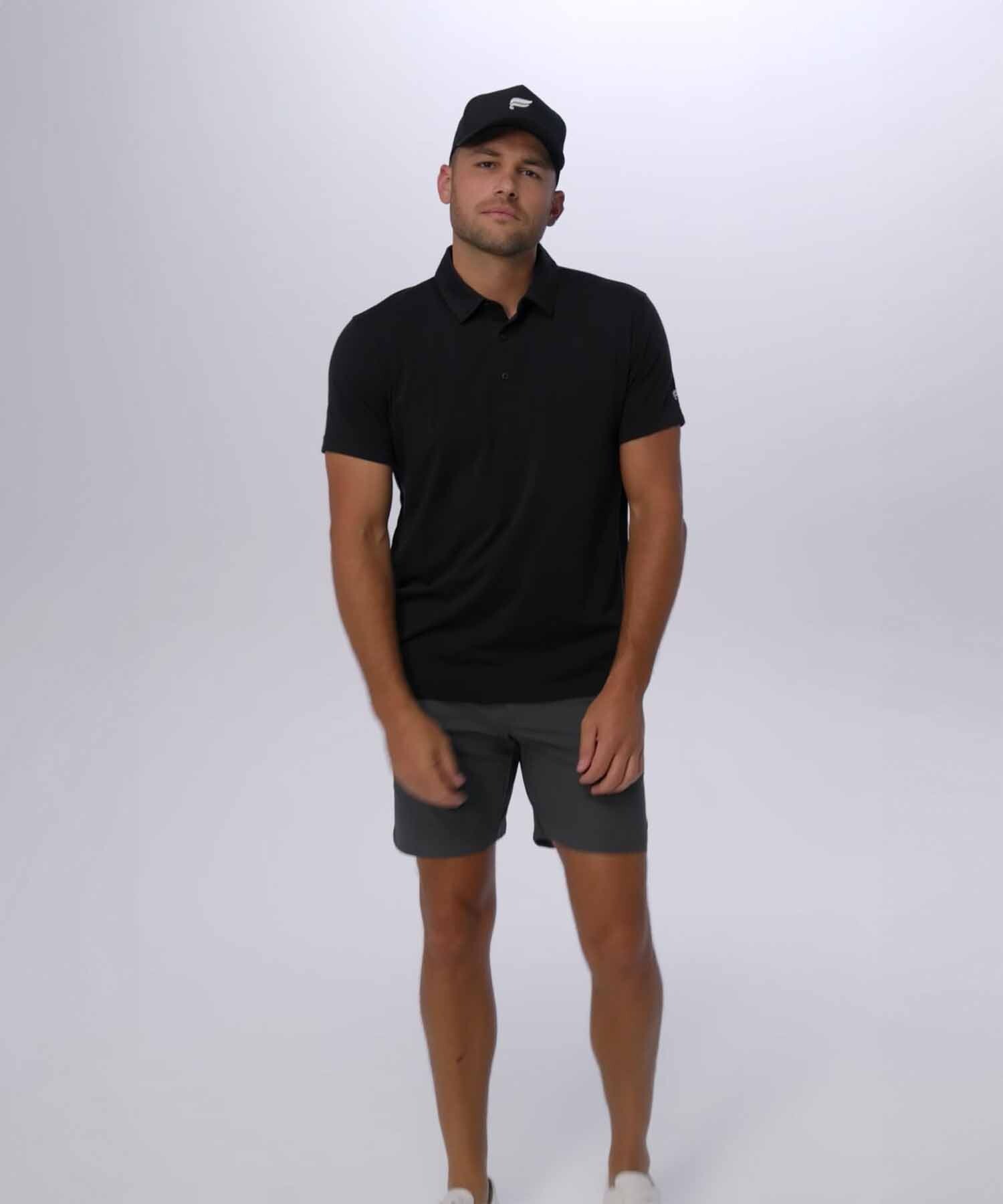 Polo Manga Corta The 24-7 Hombre Black