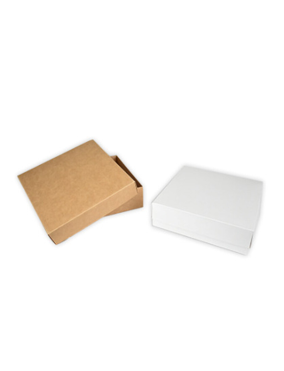 Caja 38 - 20x20x6 cm. - REVERSIBLE BLANCO MADERA 
