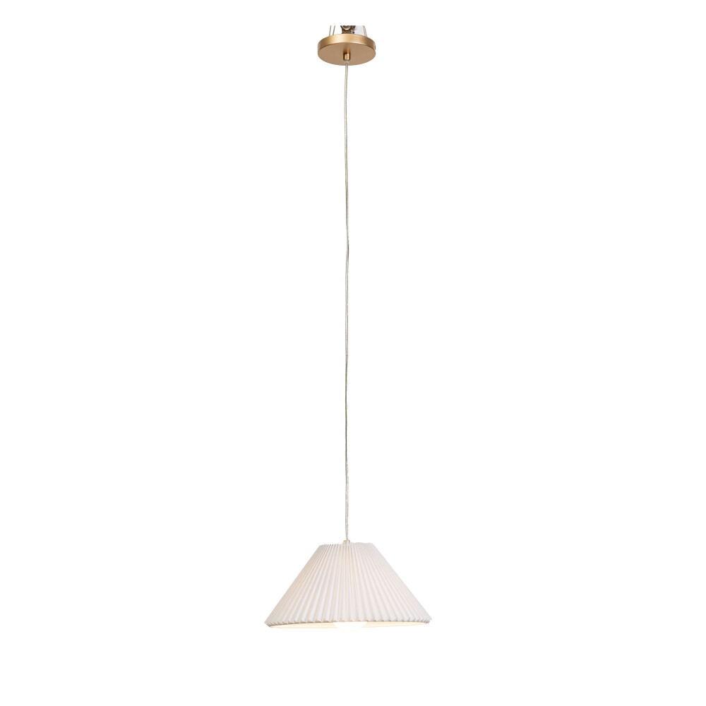 LÁMPARA DE TECHO BLANCO METAL PLEATING