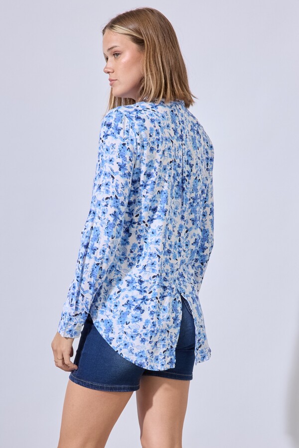 Camisa Print MULTI/CELESTE