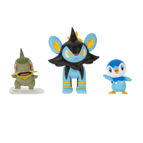 Pokemon Battle Figure Ser- Axew + Luxio + Piplup Pokemon Battle Figure Ser- Axew + Luxio + Piplup