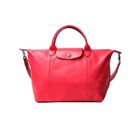 Longchamp -Cartera de cuero plegable, Le pliage cuir Rojo