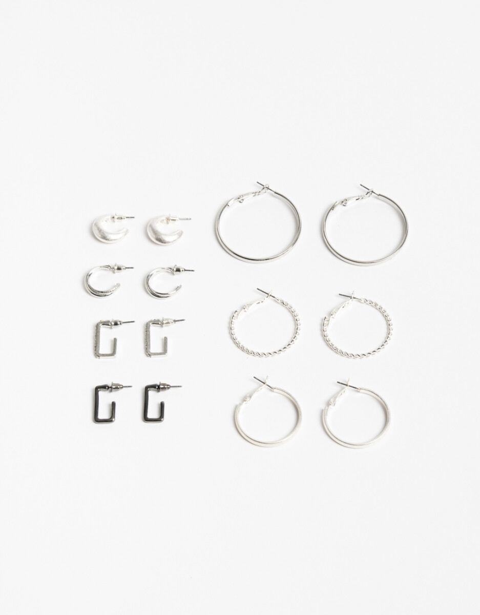 Set 7 Pares De Aros Mix Baños 