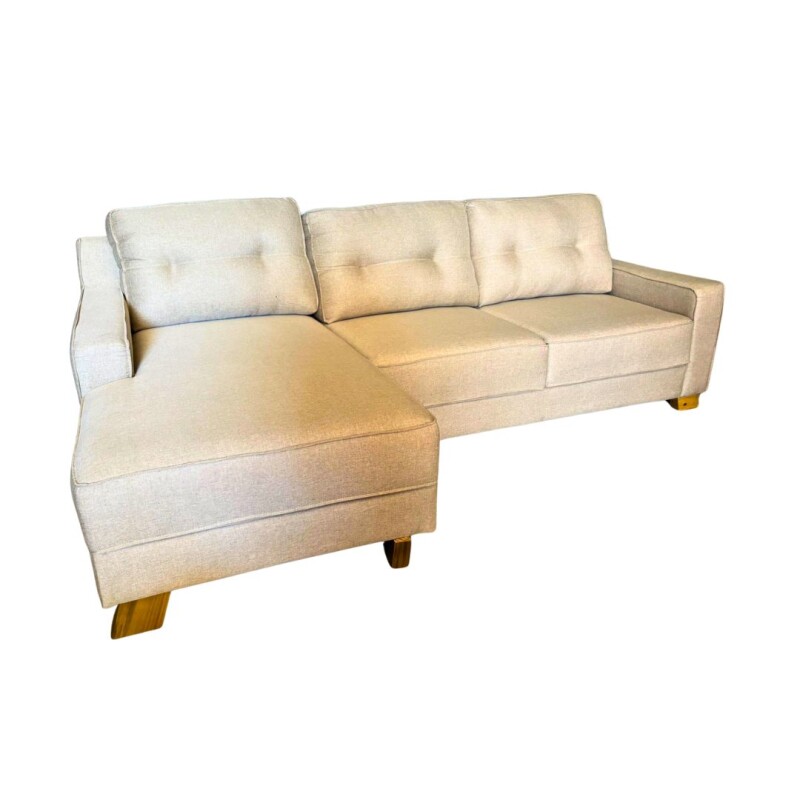 Juego Living esquinero EROS Tipo Chaise Beige Tostado Izquierdo Juego Living esquinero EROS Tipo Chaise Beige Tostado Izquierdo