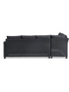 Set jardín AGERMOSE 6 plazas negro Set jardín AGERMOSE 6 plazas negro