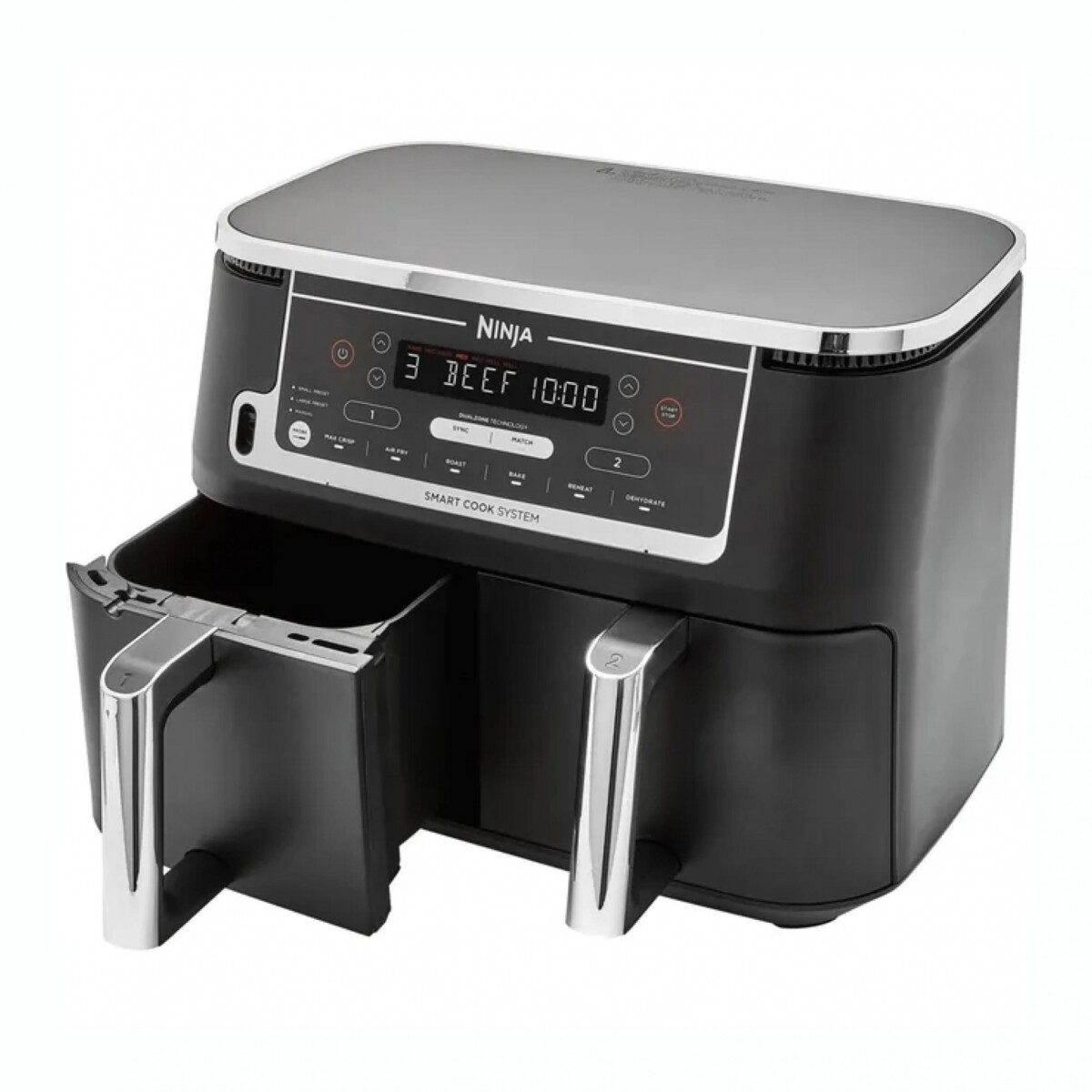 Freidora Sin Aceite Doble Cajón NINJA AF451EU Capacidad 9,5L 6 En 1 