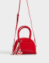 Bowling Cartera Bowling Con Charm - Rojo Burdeaux