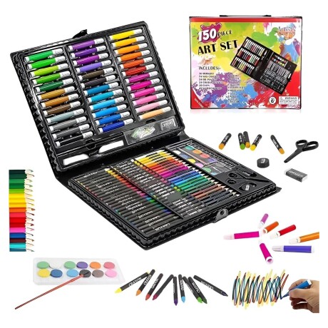 Set Maleta Escolar de Arte 150 Piezas 001