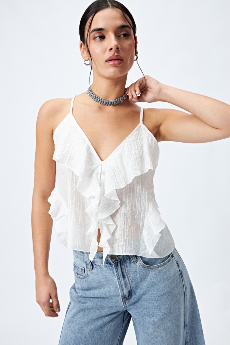 TOP RADIANTE Blanco